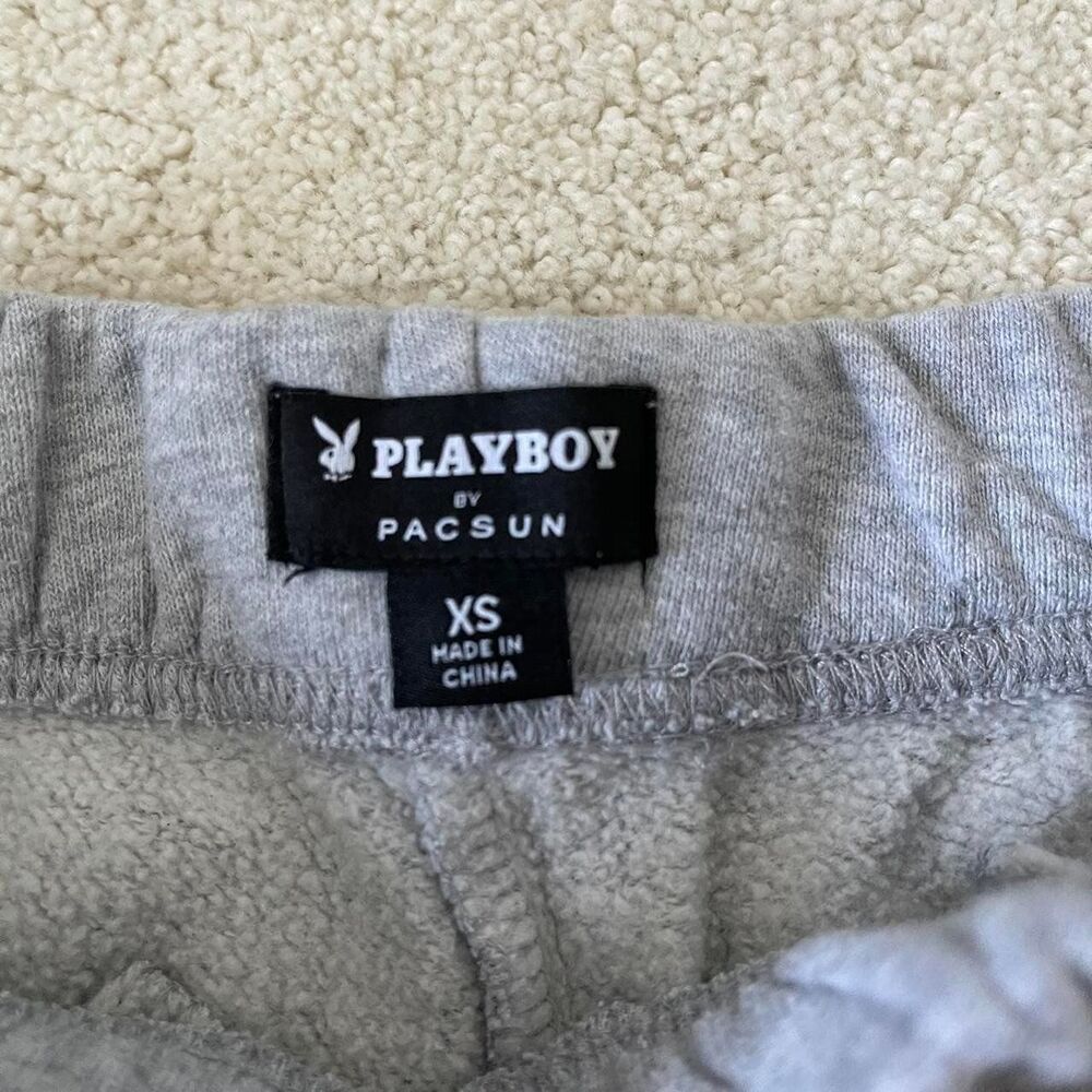 Playboy by Pacsun Playboy Club Grey Sweatpants - Picture 3 of 4
